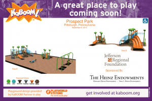 graphic showing the plans for the park. title is "a great place to play coming soon!"